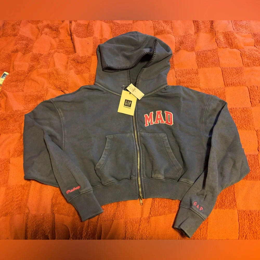 MAD HAPPY CROPPED HOODIE SMALL - Picture 8 of 8